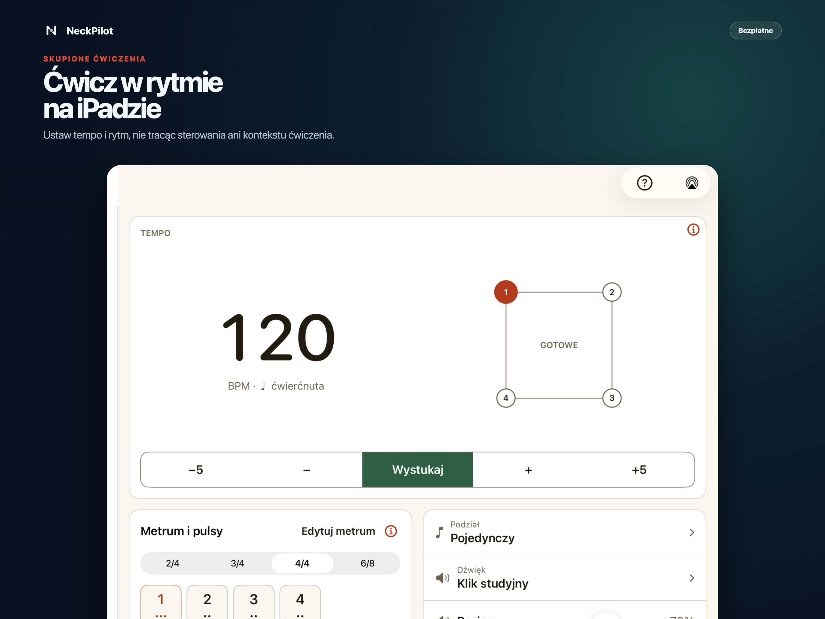 Ćwiczenia rytmiczne z muzycznym kontekstem