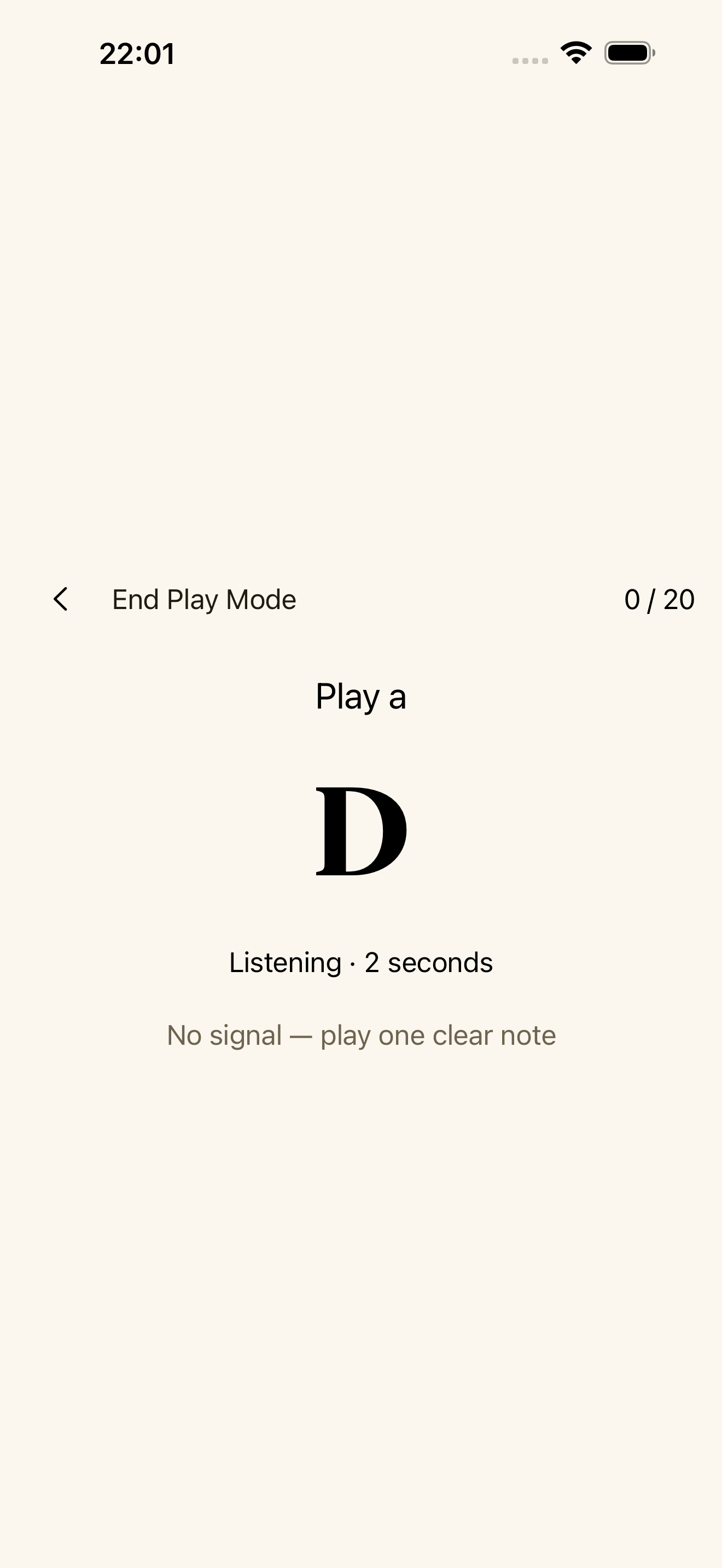 Train note recognition on screen or by playing
